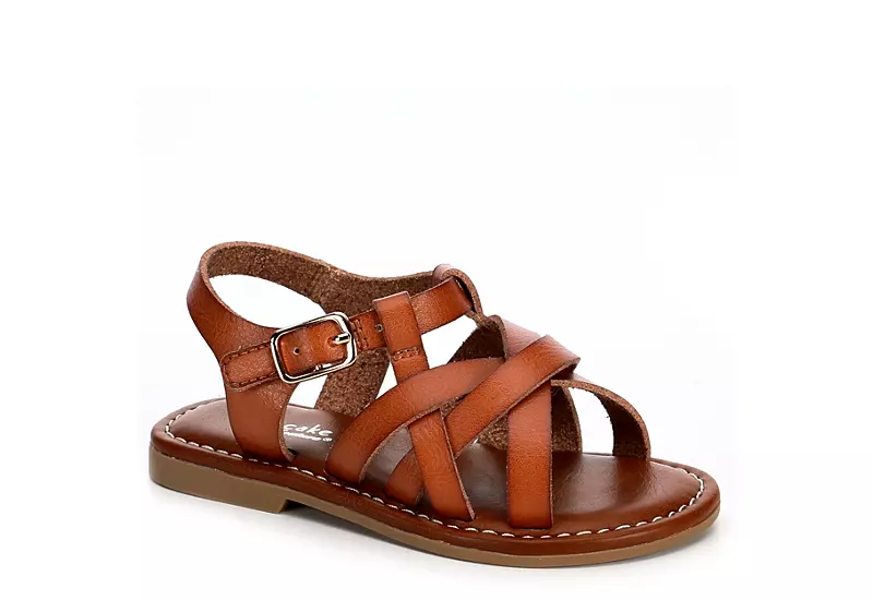 Cupcake Couture Girls Infant Lucy Sandal - Cognac 3 Cupcake Couture Girls Infant Lucy Sandal - Cognac