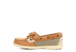 Sperry Girls Shoresider 3 Eye Boat Shoe - Tan -Teenager Shoes Shop US 01 531329 03