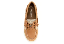 Sperry Girls Shoresider 3 Eye Boat Shoe - Tan -Teenager Shoes Shop US 01 531329 05