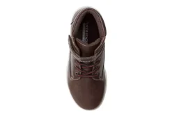 Deer Stags Boys Niles Lace-up Boot - Dark Brown 14 Deer Stags Boys Niles Lace-up Boot - Dark Brown -Teenager Shoes Shop US 01 700432 05