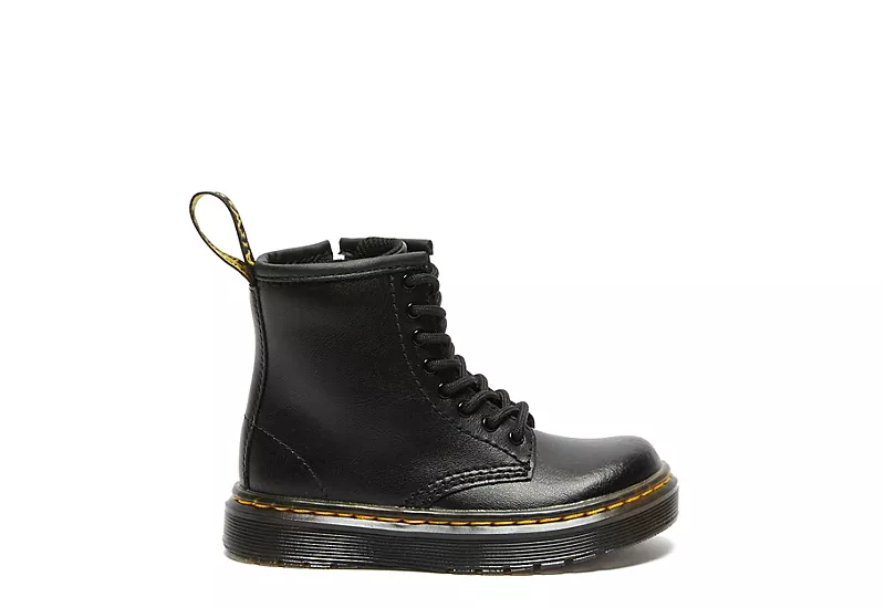 Dr. Martens Dr.martens Boys Infant Zavala Combat Boot - Black 4 Dr. Martens Dr.martens Boys Infant Zavala Combat Boot - Black - Image 2