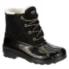 Sperry Girls Port Boot Rain Boot - Black -Teenager Shoes Shop US 01 701397 00