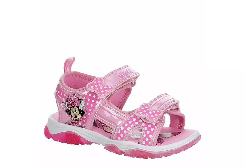 Disney Girls Infant Minnie Mouse Light Up Sandal - Pink 3 Disney Girls Infant Minnie Mouse Light Up Sandal - Pink