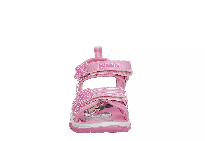 Disney Girls Infant Minnie Mouse Light Up Sandal - Pink 5 Disney Girls Infant Minnie Mouse Light Up Sandal - Pink - Image 3