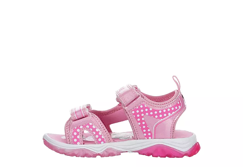 Disney Girls Infant Minnie Mouse Light Up Sandal - Pink 6 Disney Girls Infant Minnie Mouse Light Up Sandal - Pink - Image 4