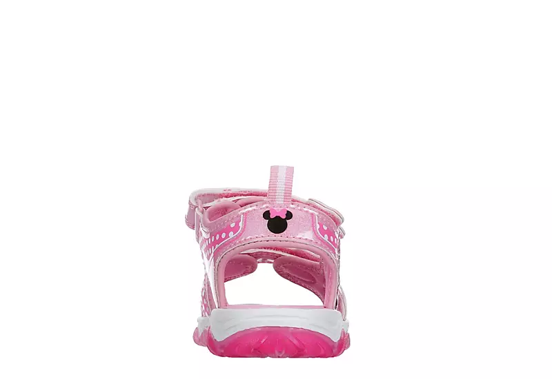 Disney Girls Infant Minnie Mouse Light Up Sandal - Pink 7 Disney Girls Infant Minnie Mouse Light Up Sandal - Pink - Image 5
