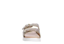 Sophie17 Girls Jifa Footbed Sandal - Rose Gold -Teenager Shoes Shop US 01 702276 02