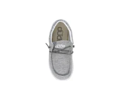 Heydude Boys Wally Youth Slip On Sneaker - Grey -Teenager Shoes Shop US 01 702296 05