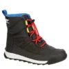 Sorel Boys Whitney Ii Short Lace Wp Snow Boot - Black -Teenager Shoes Shop US 01 702401 00