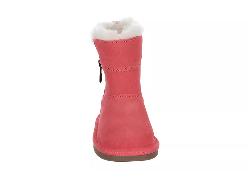 Koolaburra By Ugg Girls Infant Aribel Short Fur Boot - Pink 5 Koolaburra By Ugg Girls Infant Aribel Short Fur Boot - Pink - Image 3