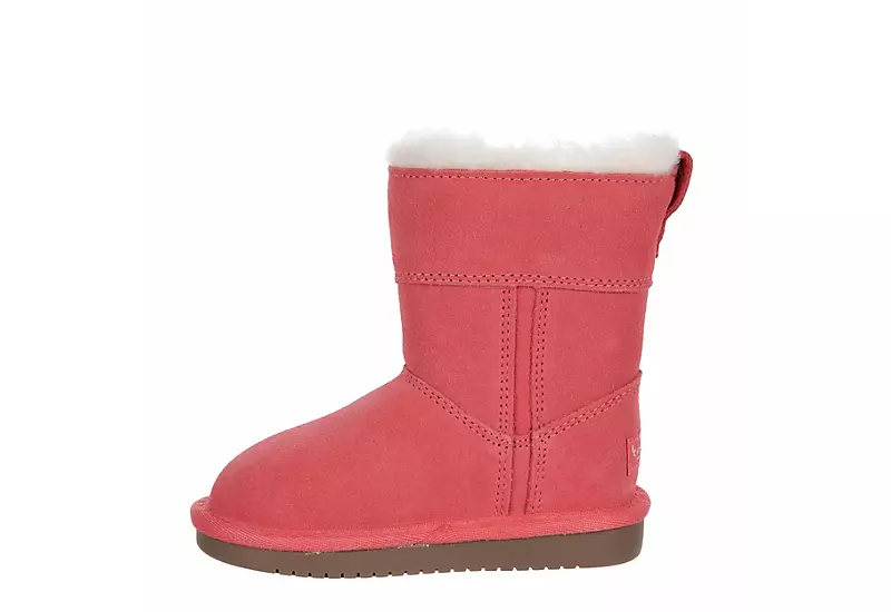 Koolaburra By Ugg Girls Infant Aribel Short Fur Boot - Pink 6 Koolaburra By Ugg Girls Infant Aribel Short Fur Boot - Pink - Image 4