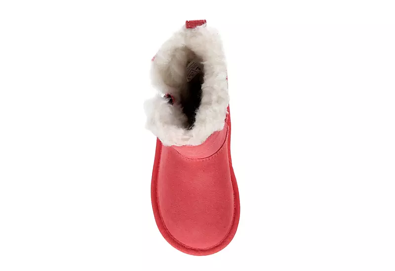 Koolaburra By Ugg Girls Infant Aribel Short Fur Boot - Pink 8 Koolaburra By Ugg Girls Infant Aribel Short Fur Boot - Pink - Image 6