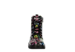 Skechers Girls Gravlen Combat Boot - Black -Teenager Shoes Shop US 01 702463 02