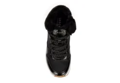Skechers Girls Uno Cozy On Air Sneaker - Black -Teenager Shoes Shop US 01 702467 05