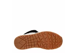 Skechers Girls Uno Cozy On Air Sneaker - Black -Teenager Shoes Shop US 01 702467 06