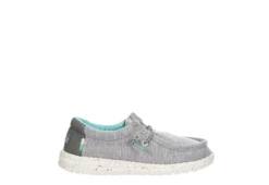 Heydude Boys Wally Youth Slip On Sneaker - Grey -Teenager Shoes Shop US 01 702473 01