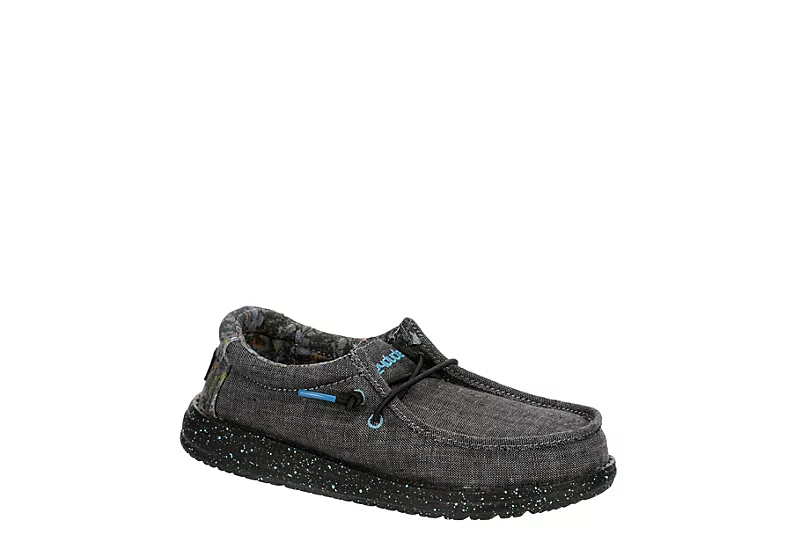 Heydude Boys Wally Youth Slip On Sneaker - Black 3 Heydude Boys Wally Youth Slip On Sneaker - Black