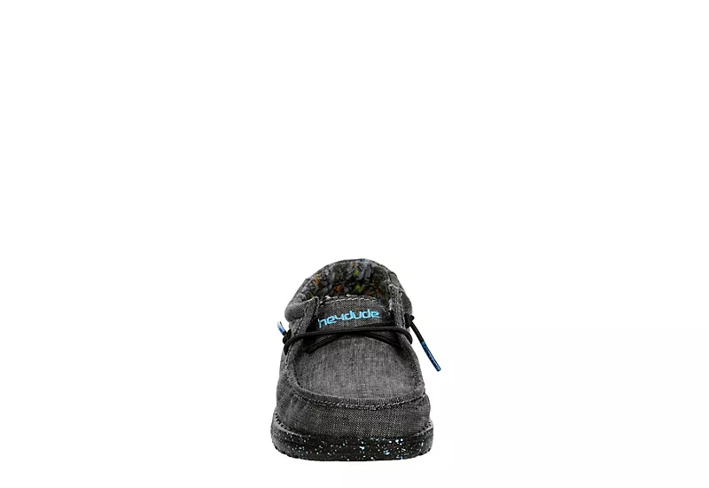 Heydude Boys Wally Youth Slip On Sneaker - Black 5 Heydude Boys Wally Youth Slip On Sneaker - Black - Image 3