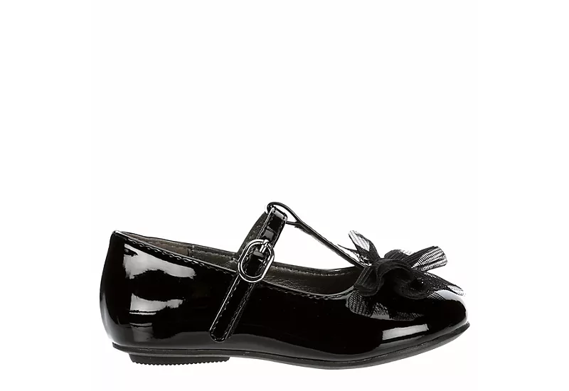 Cupcake Couture Girls Infant Bowtiful Flat - Black 4 Cupcake Couture Girls Infant Bowtiful Flat - Black - Image 2