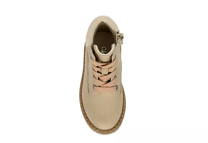 Cupcake Couture Girls Infant Lil Lexi Lace-up Boot - Beige 8 Cupcake Couture Girls Infant Lil Lexi Lace-up Boot - Beige - Image 6