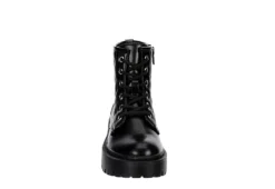 Madden Girl Girls Jrozzie Combat Boot - Black -Teenager Shoes Shop US 01 702524 02
