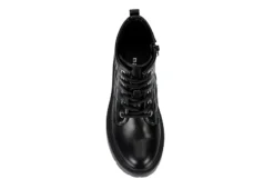 Madden Girl Girls Jrozzie Combat Boot - Black -Teenager Shoes Shop US 01 702524 05