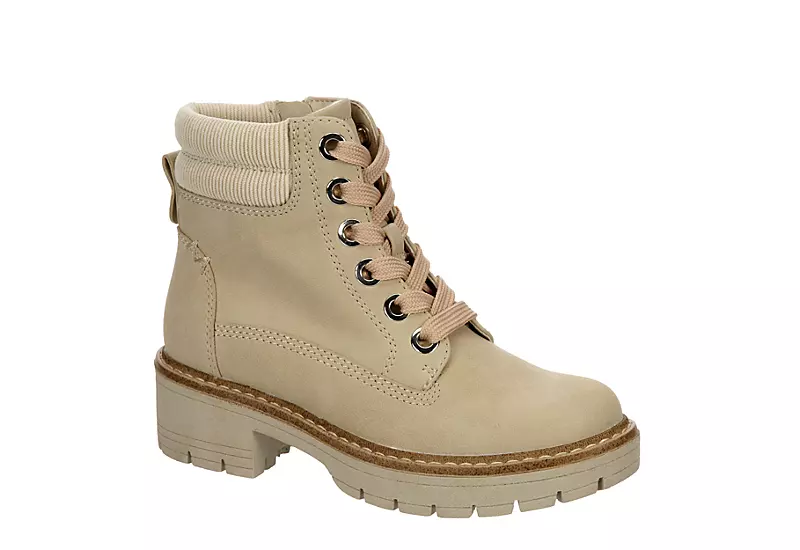 Cupcake Couture Girls Lexi Lace-up Boot - Beige 3 Cupcake Couture Girls Lexi Lace-up Boot - Beige