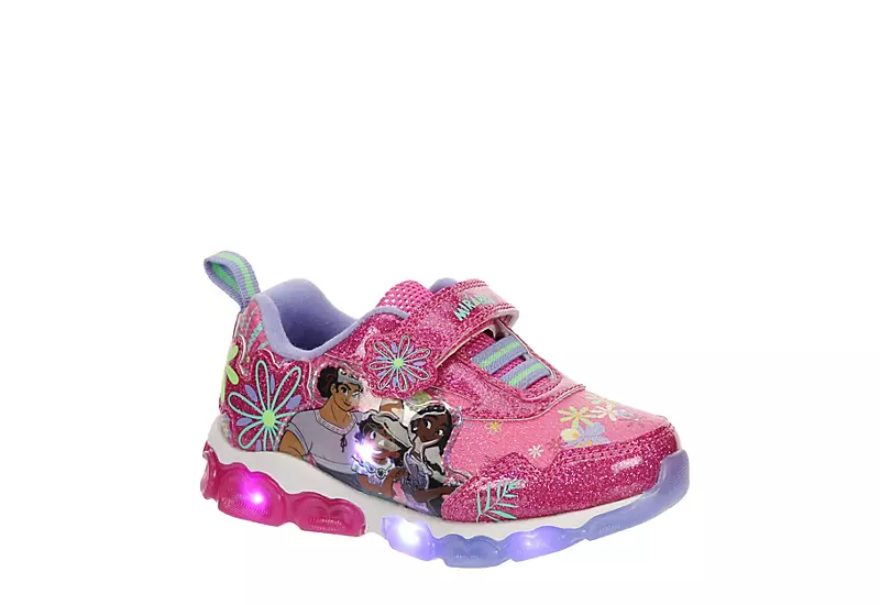 Disney Girls Infant Encanto Light Up Sneaker - Pink 3 Disney Girls Infant Encanto Light Up Sneaker - Pink