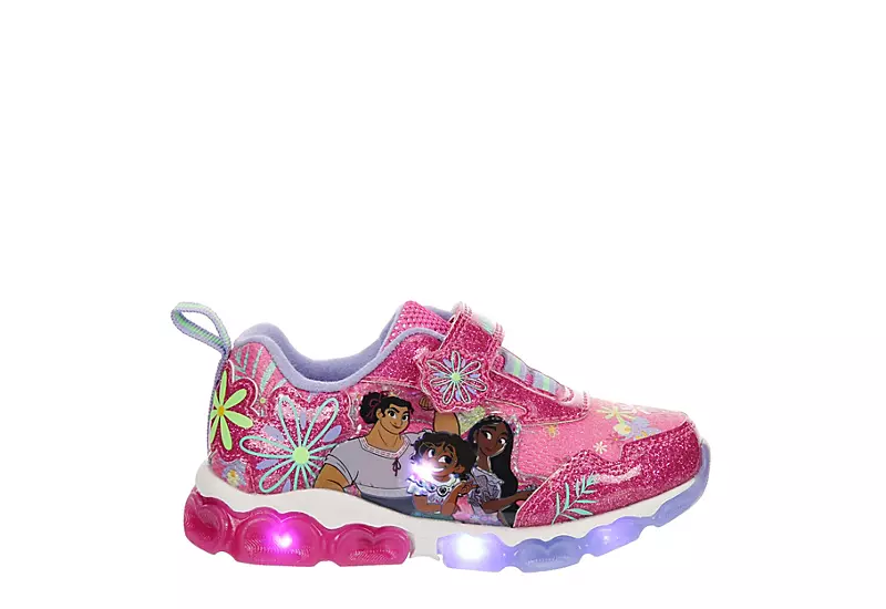 Disney Girls Infant Encanto Light Up Sneaker - Pink 4 Disney Girls Infant Encanto Light Up Sneaker - Pink - Image 2