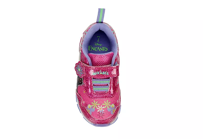 Disney Girls Infant Encanto Light Up Sneaker - Pink 8 Disney Girls Infant Encanto Light Up Sneaker - Pink - Image 6