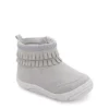 Stride Rite Girls Infant Crib Bianca Boot - Grey -Teenager Shoes Shop US 01 702617 00