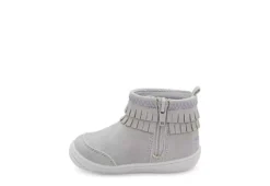 Stride Rite Girls Infant Crib Bianca Boot - Grey -Teenager Shoes Shop US 01 702617 03