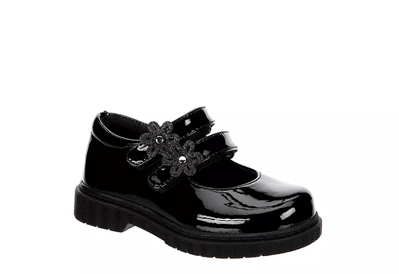 Rachel Shoes Girls Infant Lil Rue Dress Shoe - Black 3 Rachel Shoes Girls Infant Lil Rue Dress Shoe - Black
