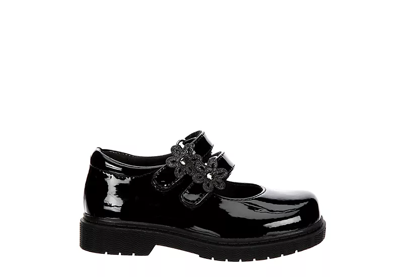 Rachel Shoes Girls Infant Lil Rue Dress Shoe - Black 4 Rachel Shoes Girls Infant Lil Rue Dress Shoe - Black - Image 2