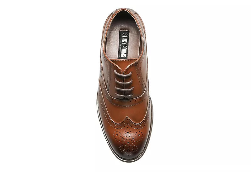 Stacy Adams Boys Dunbar Oxford - Cognac 8 Stacy Adams Boys Dunbar Oxford - Cognac - Image 6