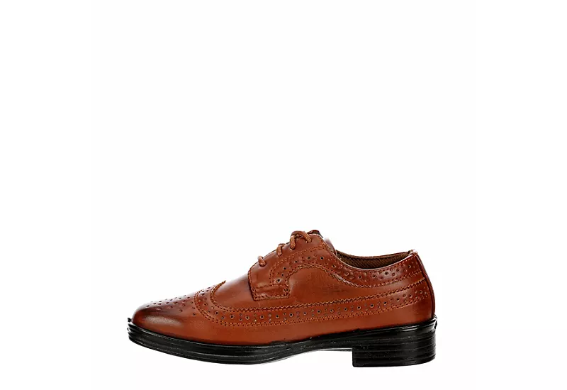 Deer Stags Boys Ace Wingtip Oxford - Cognac 6 Deer Stags Boys Ace Wingtip Oxford - Cognac - Image 4