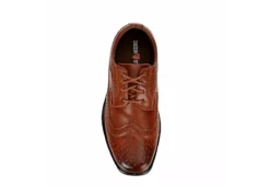 Deer Stags Boys Ace Wingtip Oxford - Cognac 14 Deer Stags Boys Ace Wingtip Oxford - Cognac -Teenager Shoes Shop US 01 702674 05