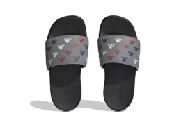 Adidas Boys Adilette Comfort Slide Sandal - Grey -Teenager Shoes Shop US 01 702717 03