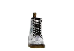 Dr. Martens Dr.martens Girls 1460 Combat Boot - Grey -Teenager Shoes Shop US 01 702736 02