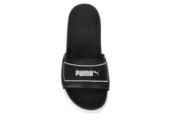 Puma Girls Karmen Slide Sandal - Black -Teenager Shoes Shop US 01 702763 05