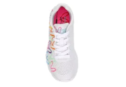 Skechers Girls Uno Lite Sneaker - White 14 Skechers Girls Uno Lite Sneaker - White -Teenager Shoes Shop US 01 702811 05