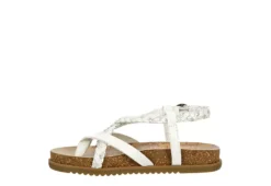 Blowfish Girls Foxtail-k Sandal - Off White -Teenager Shoes Shop US 01 702823 03