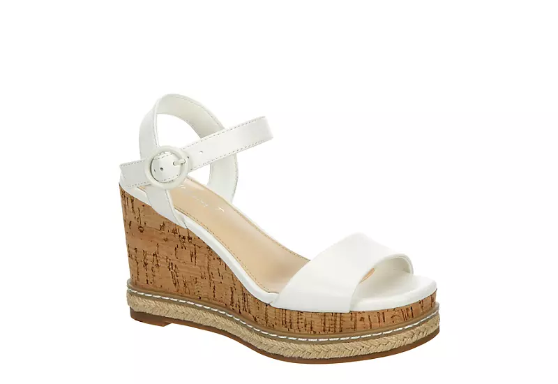 Limelight Girls Carlie Wegde Sandal - White 2 Limelight Girls Carlie Wegde Sandal - White