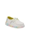 Heydude Girls Infant Wendy Toddler Slip On Sneaker - White -Teenager Shoes Shop US 01 702918 00