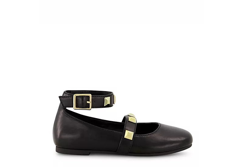 Marc Fisher Girls Tashi Buckle Dress Flat - Black 4 Marc Fisher Girls Tashi Buckle Dress Flat - Black - Image 2