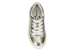 Steve Madden Girls Jstudio Sneaker - Gold 14 Steve Madden Girls Jstudio Sneaker - Gold -Teenager Shoes Shop US 01 703078 05