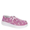 Heydude Girls Wendy Youth Rise Slip On Sneaker - Purple -Teenager Shoes Shop US 01 703235 00