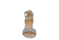 Sophie17 Girls Infant Lil Krystal Dress Sandal - Silver -Teenager Shoes Shop US 01 722029 02