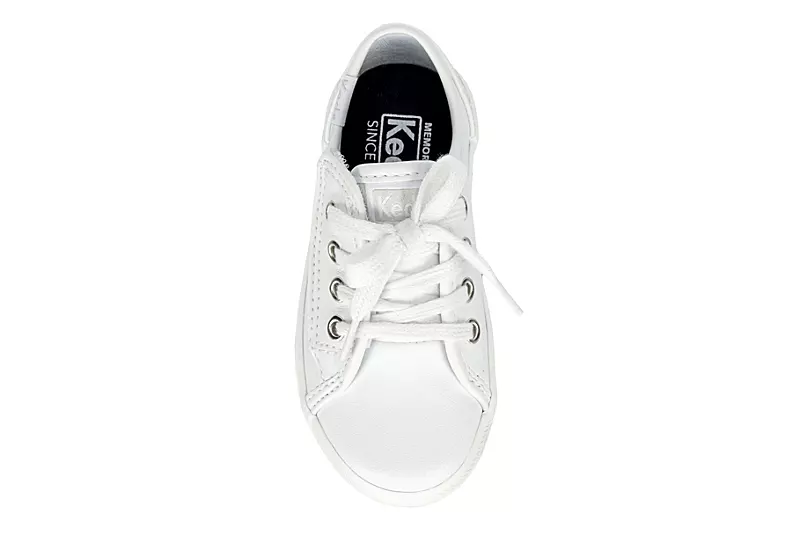 Keds Girls Infant Kickstart Jr. Sneaker - White 8 Keds Girls Infant Kickstart Jr. Sneaker - White - Image 6