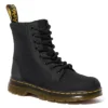 Dr. Martens Dr.martens Boys Combs Combat Boot - Black -Teenager Shoes Shop US 01 731032 00